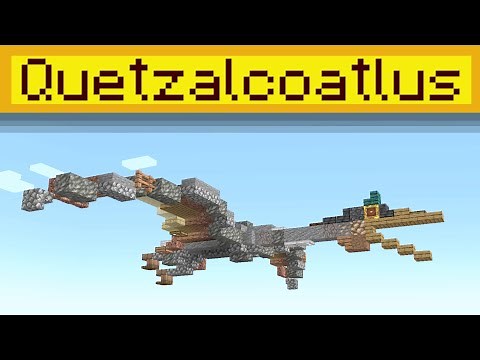 Minecraft | How To Build: Quetzalcoatlus (Jurassic World Dominion)