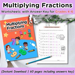 Mastering Multiplying Fractions – Worksheets with Answer Key (Grades 4–6)