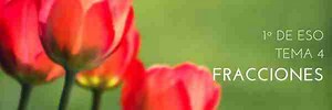 Fracciones - 1º ESO - Libro de apuntes de Matemáticas