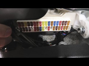 Diagram of the Toyota Corolla fuse box