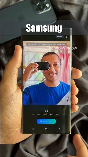 Samsung vs iPhone (Magic Eraser) Remove object from photos #shorts