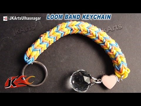 Loom Band Keychain | How to make | JK Arts 560