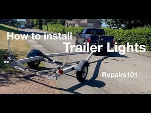 How to install new lights on an old trailer