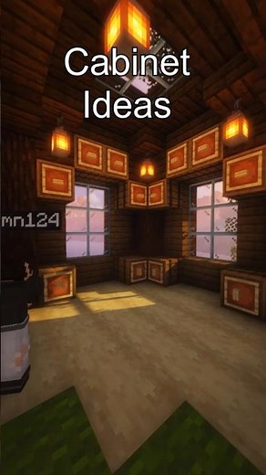 How to make Cabinets in Minecraft Tutorial! #minecraft