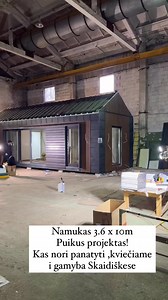 Modulinis namas 36kv Kaina 31900€ pvm Galima apžiūrėti Vilniuje,Skaidiškės | ModuliniaiNameliai