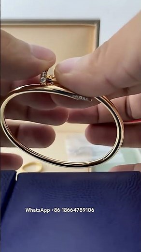 How to open Cartier Juste Un Clou Nail Bracelet Head And Tail Diamonds