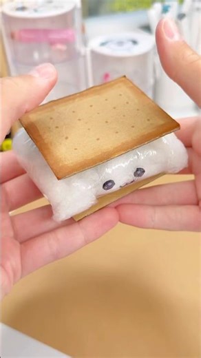 🍪DIY s’mores ￼squishy🔥!? #papercraft #cutecrafts #diycrafts #diy #crafts