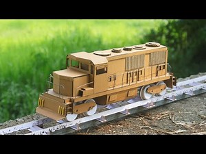 How to make train with cardboard / make rc train at home