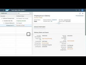 SAP Fiori (SD Process) - Step 10: Track Sales Order
