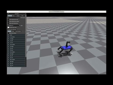 quadruped robot with manipulator : whole body control with OSC control & PPO