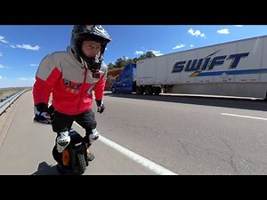 SPEED TESTING 50MPH HALF EBIKE ON HIGHWAY! *INTENSE ONE WHEEL DIRT BIKE E SCOOTER* (VETERAN SHERMAN)