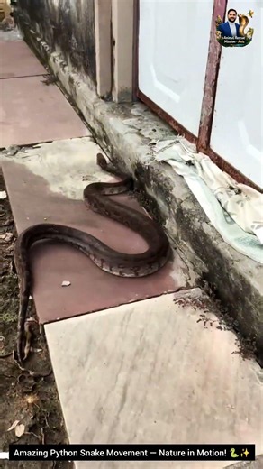 Amazing Python Snake Movement — Nature in Motion! 🐍✨ #snake #wildliferescue #wildlife #cobra