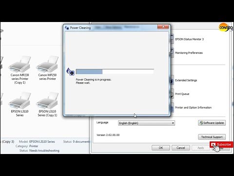 Epson L3210 Printer Power Cleaning Tutorial