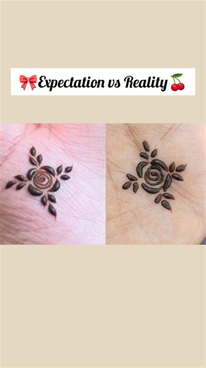 Mehndi Design Expectation vs Reality 😱 | Viral Mehndi Shorts