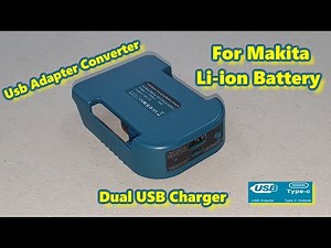 Charging Adapter for Makita 18V Series Li-ion Battery Power Bank With USB