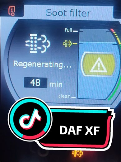 DAF XF DPF regeneration #daf #dpf #truck #service