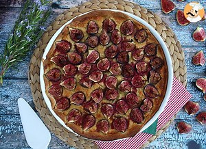 Homemade fig tart