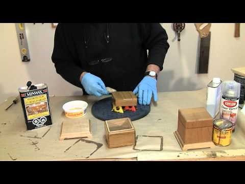 Finishing a One Piece Box - A woodworkweb.com woodworking video