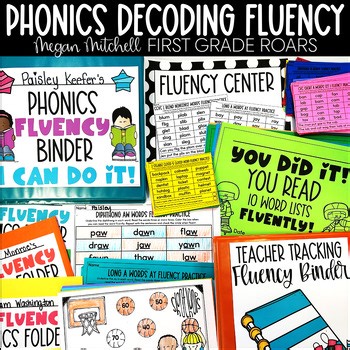 Phonics Decoding Drills Fluency Worksheets Assessments Real & Nonsense Words