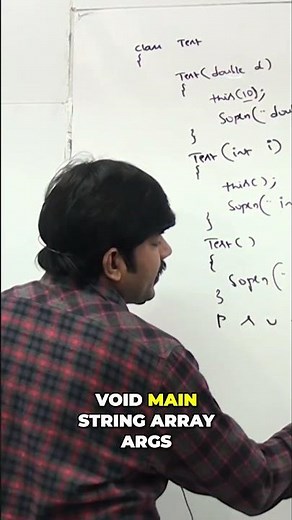 Java Constructors: No Arg, Default, and Parameterized Explained #shorts