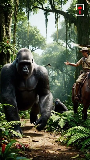 Giant Gorilla Family in the Jungle 🦍🌿 | Horse Rider Meets the Wild