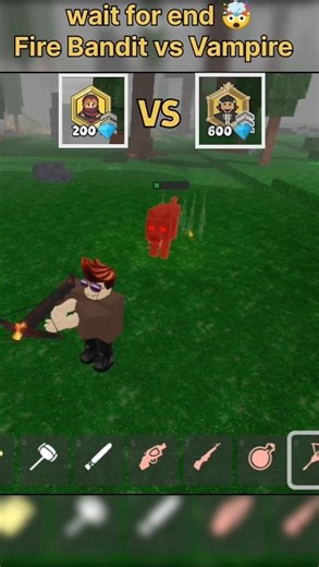 Fire Bandit vs Vampire 😈🔥 Epic Fight! #99nightintheforest