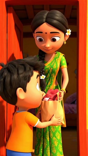 Boy Brings Meat Home 🥩🏠 | Cute Kids Cartoon | Happy Toons TV