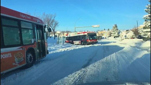 What it's like to drive a Calgary Transit bus in the snow