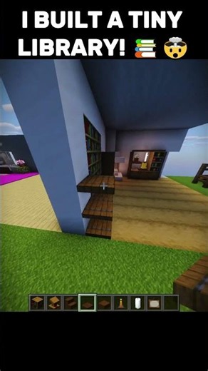 I Built a Tiny Library in Minecraft! 📚🤯 ⭐