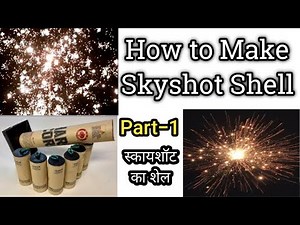 How to make Skyshot Shell [PART-1] : Self-made Firework Canister Shell Tutorial : Sky shot