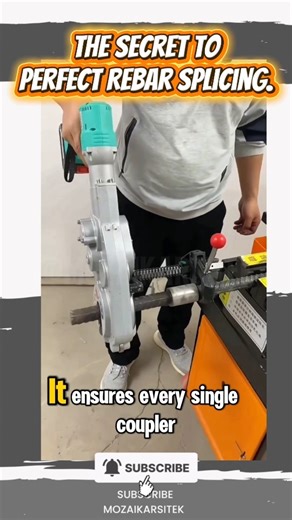 The secret to perfect Rebar Splicing. #viral #construction #concrete #technology