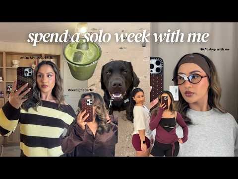 solo week in my life! asos try on haul, shopping trip, weekend alone