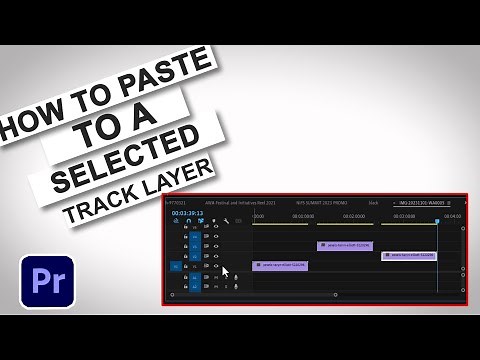 How To PASTE clip to a TARGETED TRACK LAYER in Premiere Pro