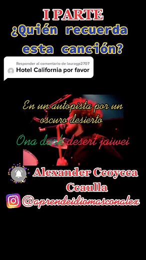 Hotel California - The Eagles Letra Español