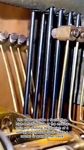 Inside a Vintage Westminster Chime • #VintageClock• #ClockMechanism• #WestminsterChimes• #Horology•