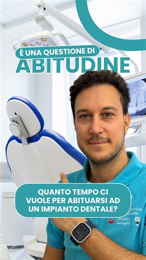 La sensazione che provano i tuoi denti con un impianto è simile a...