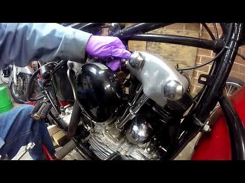 Harley Knuckle Head Rocker Box Removal and Head Removal