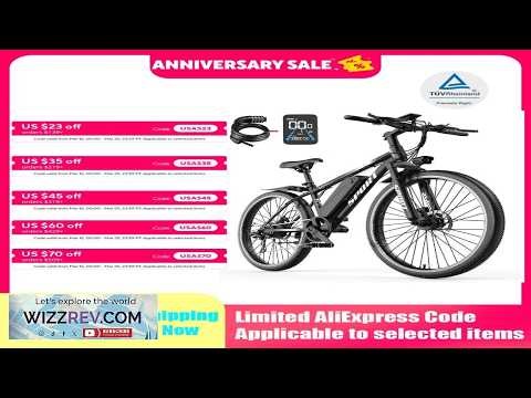 Electric Bike for Adults 26'' 1500W Peak Ebike Up to 65 Miles