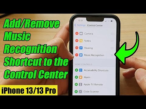 iPhone 13/13 Pro: How to Add/Remove Music Recognition Shortcut to the Control Center