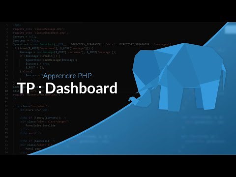 Learn PHP: Chapter 20, Practical Work: Dashboard