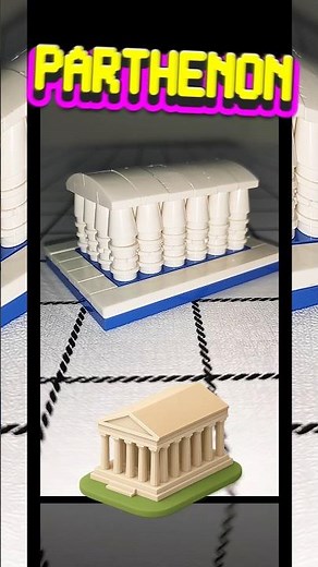 Building Lego icons - Parthenon #lego #building