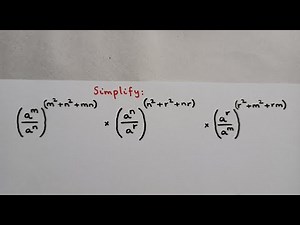 Simplify the Expression using Laws of Exponents