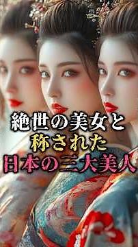 [Unparalleled Beauty] Japan's Three Greatest Beauties #History #Japan #WorldHistory