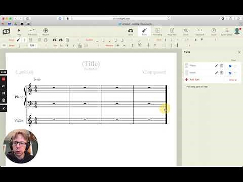 Noteflight Adding multiple parts to a score