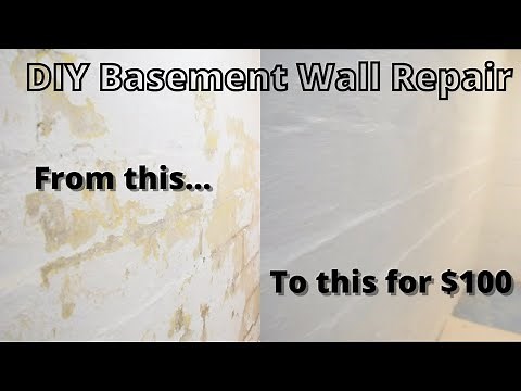How to repair an old basement wall - DIY - Waterproofing