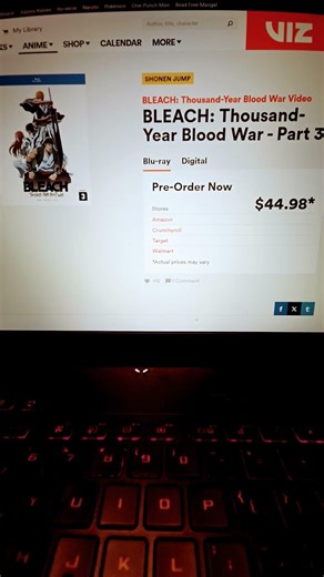 Bleach: Thousand-Year Blood War - Part 3 Blu-ray Viz Media Pre-Order Collection! #shorts #bleach