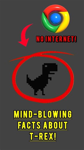 Truth behind the T-rex Dino game...🦖| Fact Voltage | #shorts