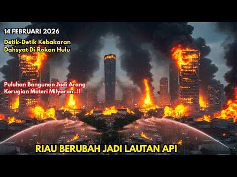 14/2/26 DETIK-DETIK RIAU JADI LAUTAN API, PULUHAN KIOS LUDES DALAM SEMALAM, KERUGIAN TEMBUS MILIARAN