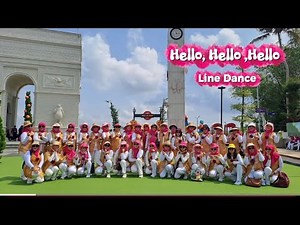 HELLO HELLO HELLO ll Line Dance ll Choreo Susi Divasya (INA) ll Beginner ll Demo Gempita LD Class