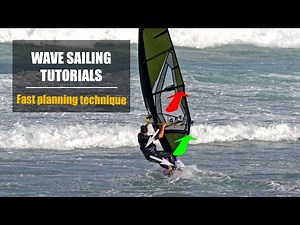 How to get fast planning on a windsurf wave board / Technique Josep Pons